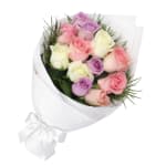 Pastel Roses Bouquet - 24 Roses (Two Dozen)