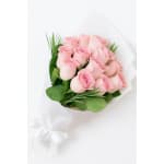 Soft Pink Rose Bunch - Premium