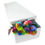 Rainbow Rose Trio - 12 Roses (One Dozen)