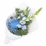 Ice Blue Flower Bouquet - Standard