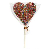 Rainbow Heart Lollipop