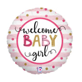 Welcome Baby Girl Balloon