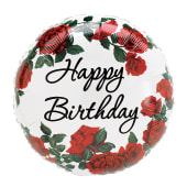 Rose Happy Birthday Balloon