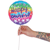 Happy Birthday Stars Balloon Pick