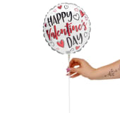 Happy Valentine's Day Silver Pick