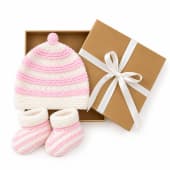 Pink Beanie & Booties