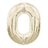 White Gold Foil '0'