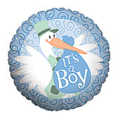 Baby Boy Stork Balloon