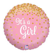 Glitter Its A Girl Balloon