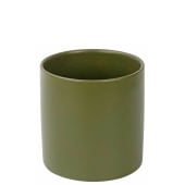 Ceramic Cylinder Pot - Moss 