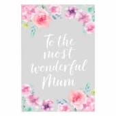 To The Most Wonderful Mum Card