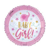 Pink Elephant Baby Balloon