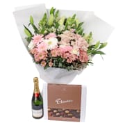 Champagne Pastel Cascade Combo - Standard