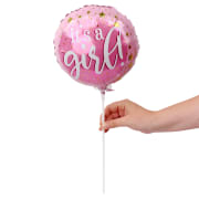 Its A Baby Girl Balloon Pick - Standard