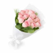 Soft Pink Rose Bunch - Standard