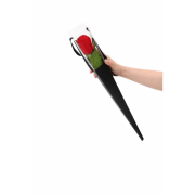 Real Touch Red Rose Bud In A Cone - Standard