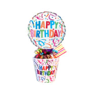 Happy Birthday Lolly Pot - Standard