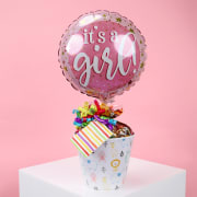 Its A Girl Lolly Pot  - Standard