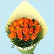 Orange Roses  - 6 Roses (Half Dozen)