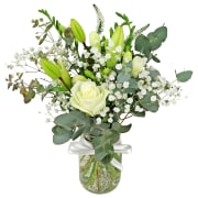 Garden Sprite White Mason Jar Vase - Standard