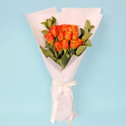 Twelve Roses Bouquet - Deluxe