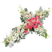 Hearts May Heal Cross Wreath - Standard