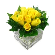 Yellow Rose Vase - Standard