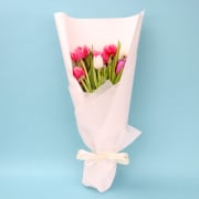 Mixed Pastels Tulip Bunch  - Standard