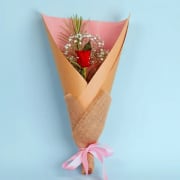 Valentines Single Red Rose - Standard