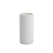 Ceramic Cylinder White Vase (10 X 20cm) - Standard