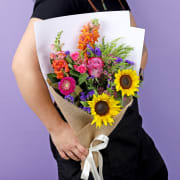 Radiant Harmony Burst Flower Bouquet - Deluxe