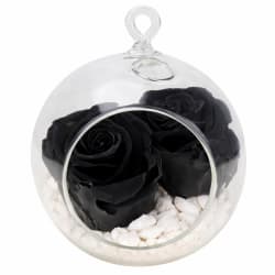 Preserved Black Rose Orb - Deluxe