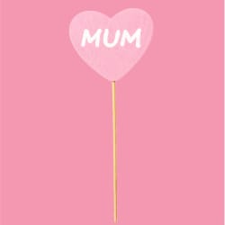 Mum Heart Pick - Standard