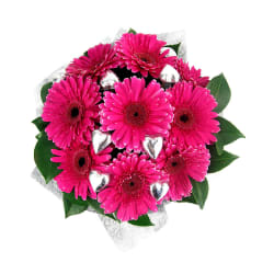 Gerbera And Chocolate Box - Standard