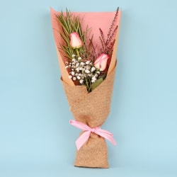 Pink Double Delight Roses - Standard