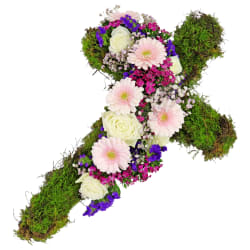 All Our Sympathy Cross Wreath - Standard