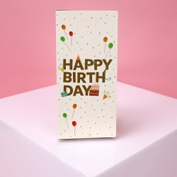 Happy Birthday Chocolate Card  - Standard