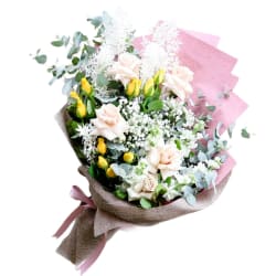 Pop Of Yellow Flower Bouquet - Standard