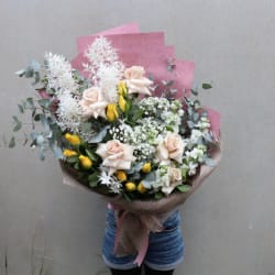 Pop Of Yellow Flower Bouquet - Standard