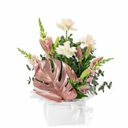 Metallic Elegance Flower Box - Standard