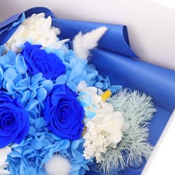 Preserved Blue Posy - Standard