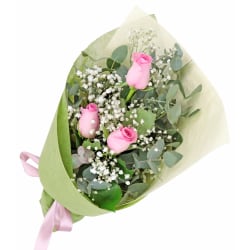 Rambling Pink Roses Bouquet - Standard