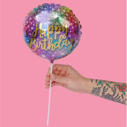 Happy Birthday Sparkle Pick  - Standard