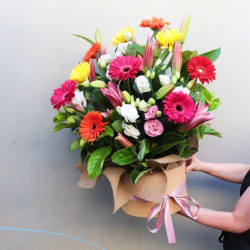 Joyful Blooms Flower Hat Box - Standard