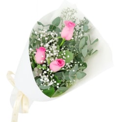 Rambling Pink Roses Bouquet - Standard