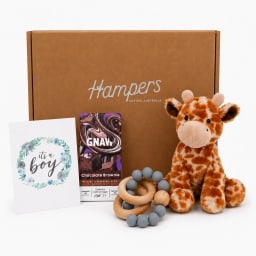 🦒💙 Baby Boy Giraffe Cuddles Hamper 💙🦒