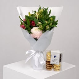 Daily Bouquet - Blush bloom and biscuit cheers