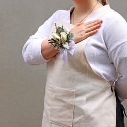 Peach Blossom Corsage
