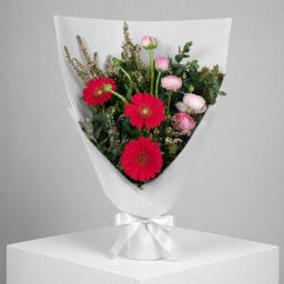 Daily Bouquet - Hot pink bounce and blush ruffles