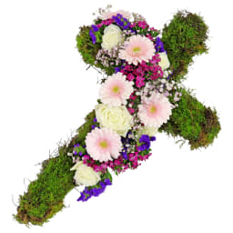 All Our Sympathy Cross Wreath